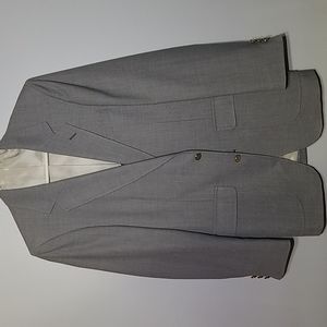 Arnie Men's Light Gray Sport Coat with Gold Buttons sz 38L